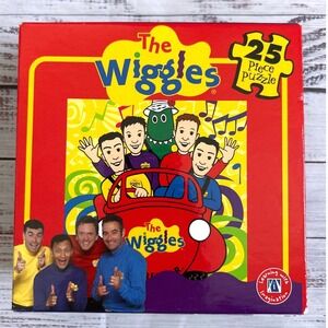 Vintage 2003 The Wiggles Jigsaw Puzzle Kids Multicolor Big‎ Red Car 25 Piece